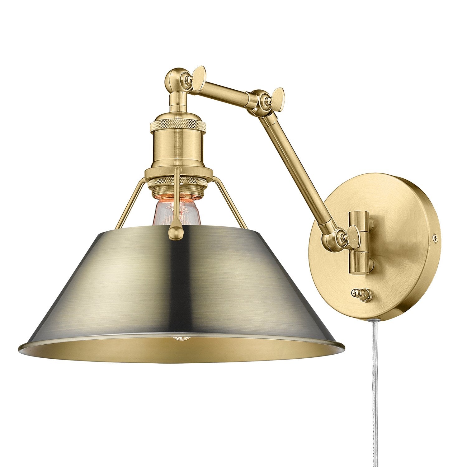 Bcb 1 Light Articulating Wall Sconce In Brushed Champagne Bronze