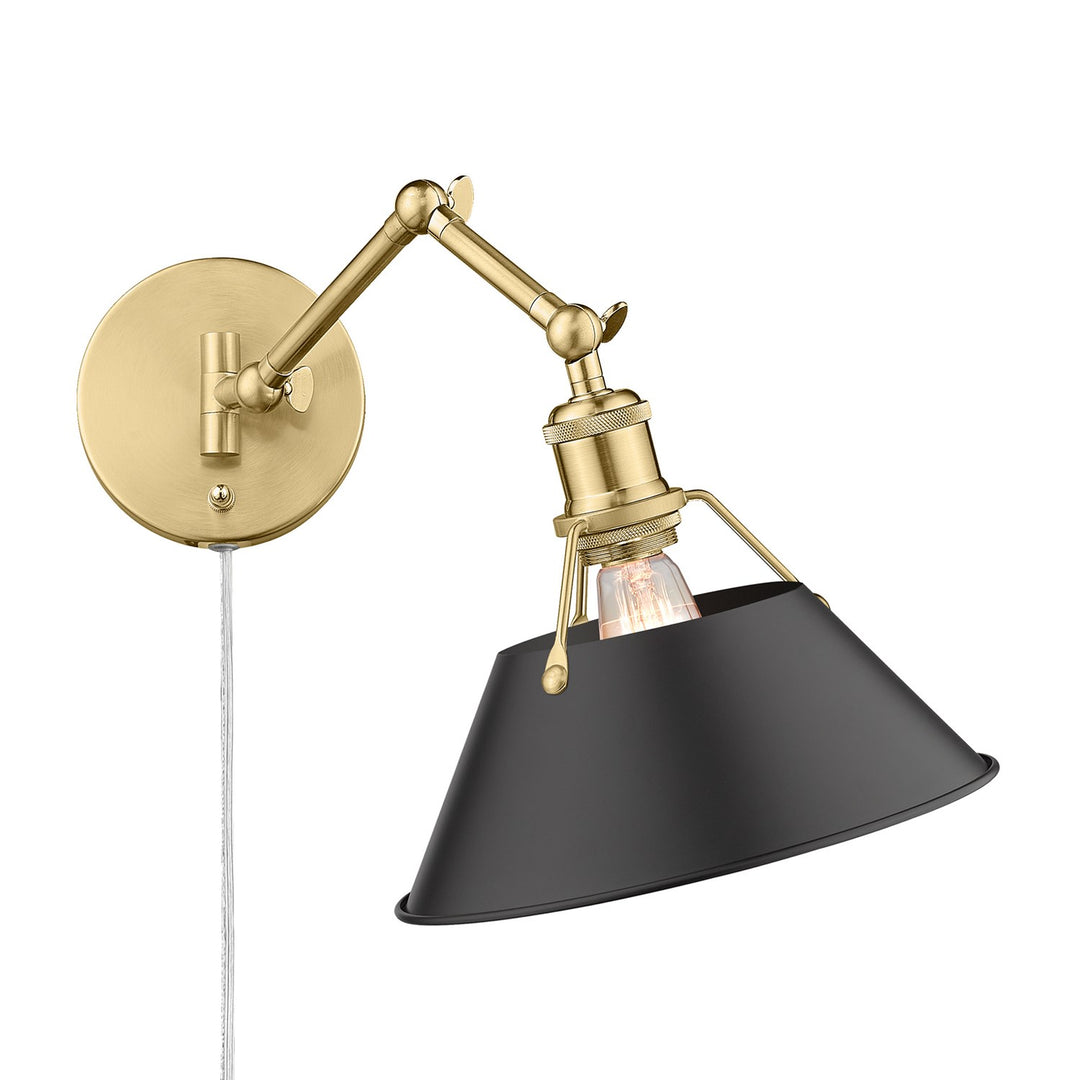 Bcb 1 Light Articulating Wall Sconce In Brushed Champagne Bronze by Golden