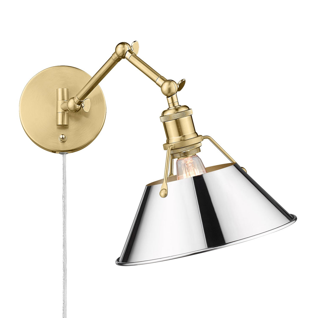 Bcb 1 Light Articulating Wall Sconce In Brushed Champagne Bronze by Golden