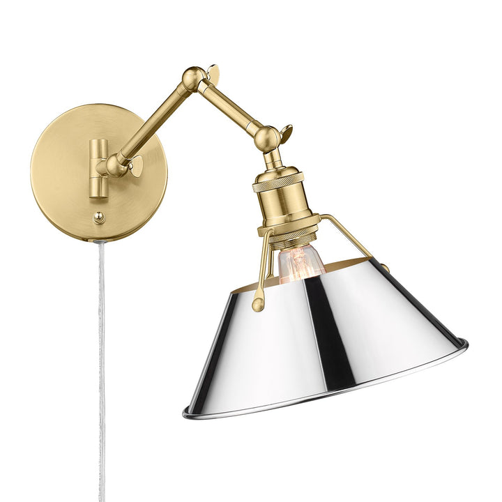 Bcb 1 Light Articulating Wall Sconce In Brushed Champagne Bronze by Golden