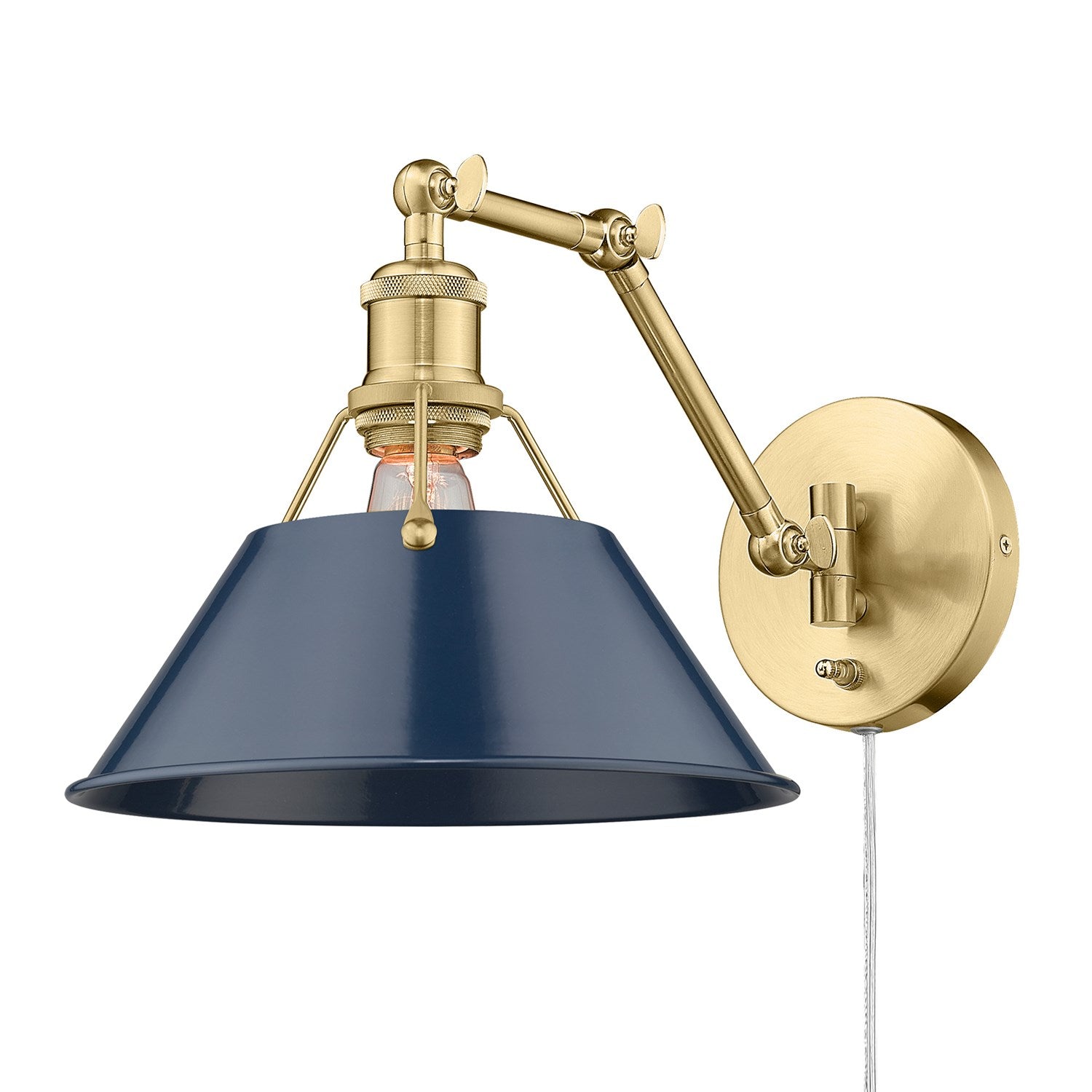 Bcb 1 Light Articulating Wall Sconce In Brushed Champagne Bronze