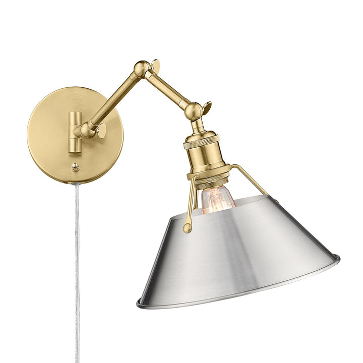 Bcb 1 Light Articulating Wall Sconce In Brushed Champagne Bronze by Golden