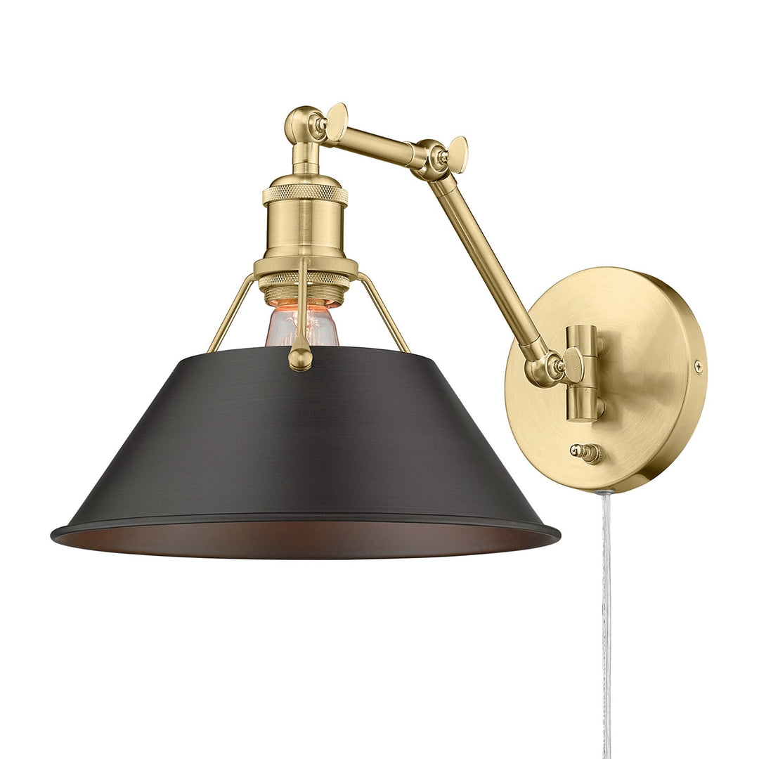 Bcb 1 Light Articulating Wall Sconce In Brushed Champagne Bronze