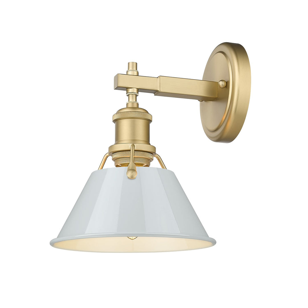 Bcb 1 Light Bath Vanity In Brushed Champagne Bronze With Dusky Blue Shade
