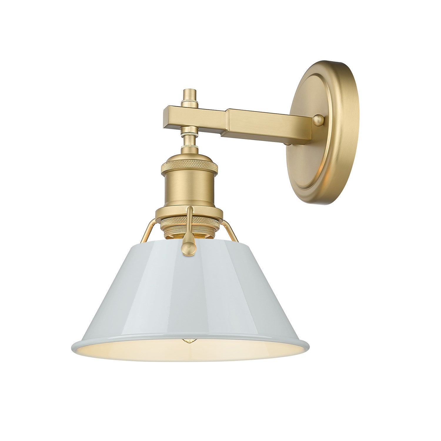 Bcb 1 Light Bath Vanity In Brushed Champagne Bronze With Dusky Blue Shade