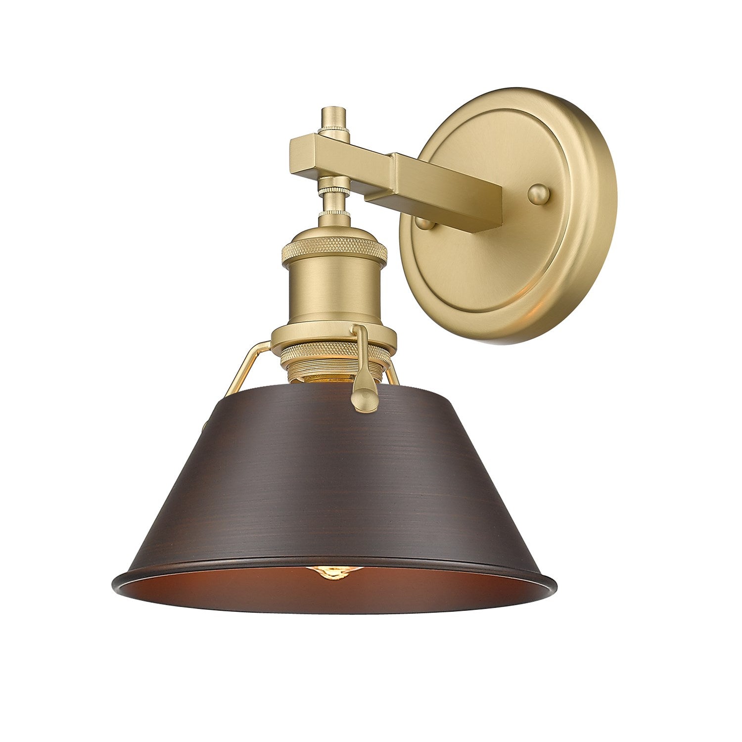 Bcb 1 Light Bath Vanity In Brushed Champagne Bronze by Golden