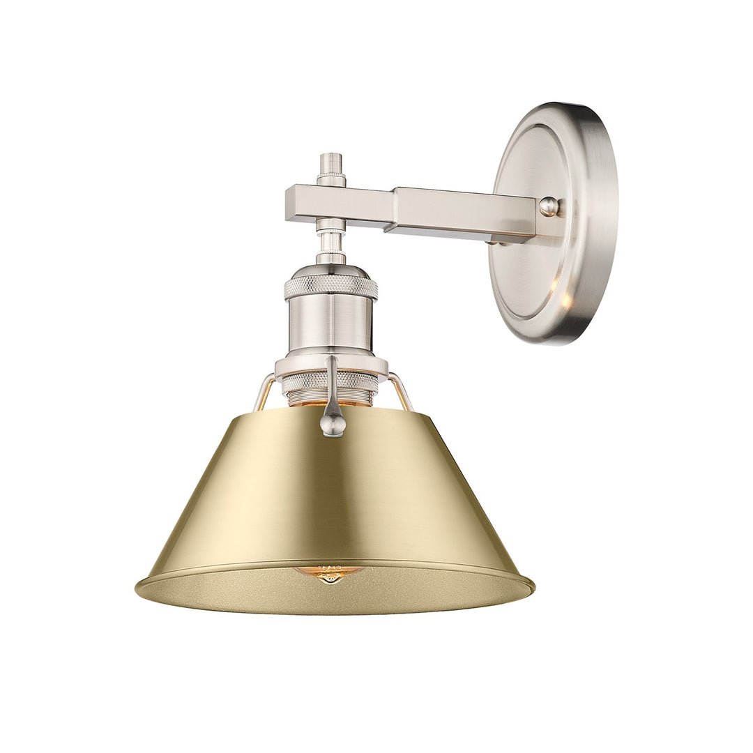 Pw 1 Light Bath Vanity In Pewter With Brushed Champagne Bronze Shade