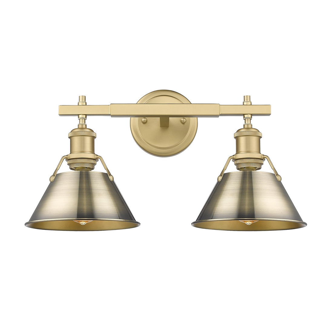Bcb 2 Light Bath Vanity In Brushed Champagne Bronze by Golden