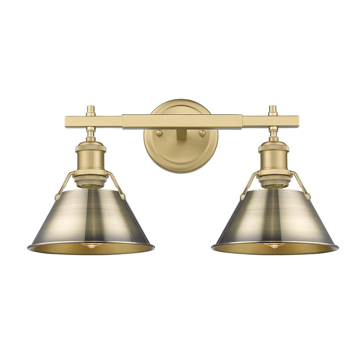 Bcb 2 Light Bath Vanity In Brushed Champagne Bronze by Golden