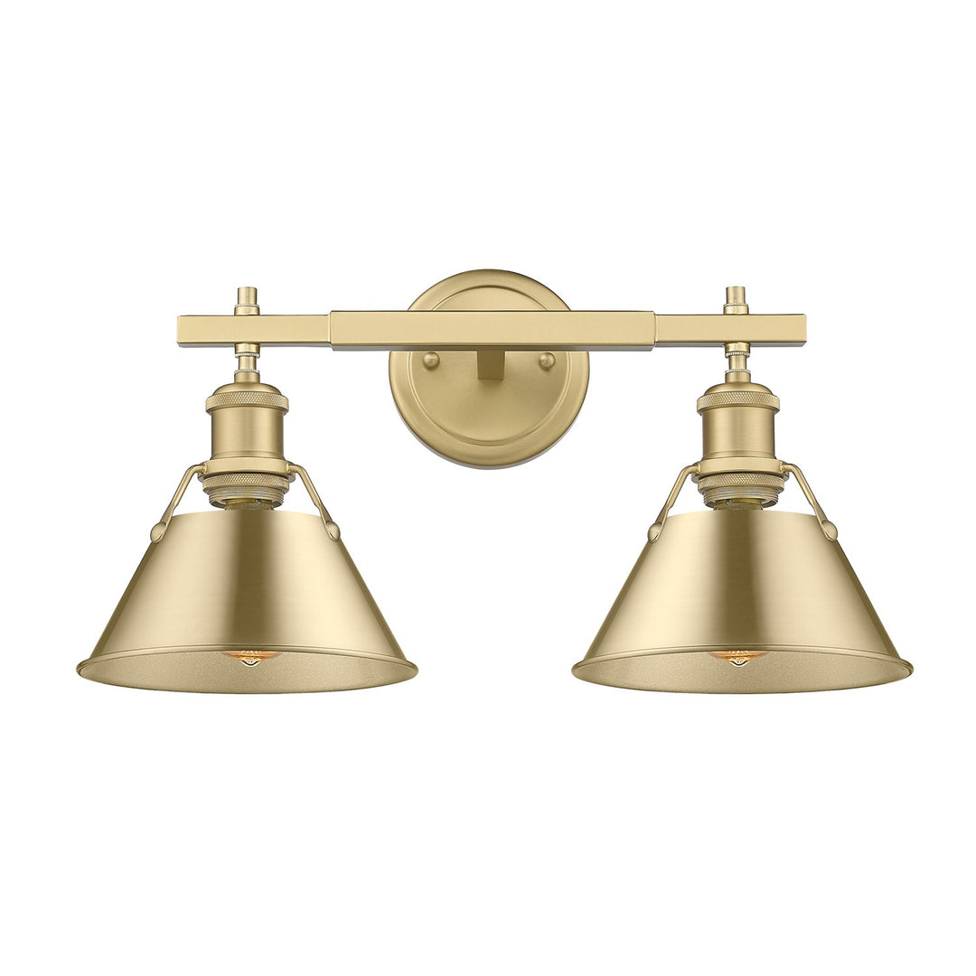 Bcb 2 Light Bath Vanity In Brushed Champagne Bronze by Golden