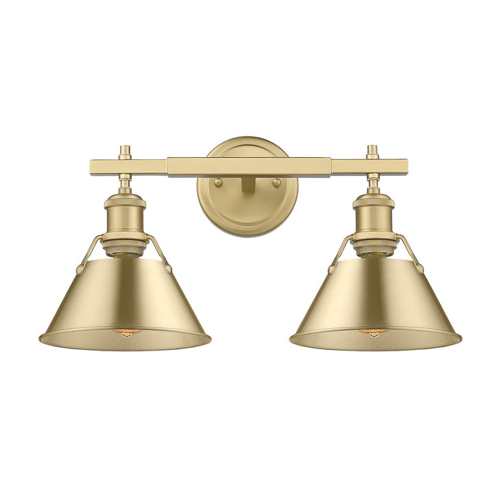 Bcb 2 Light Bath Vanity In Brushed Champagne Bronze by Golden
