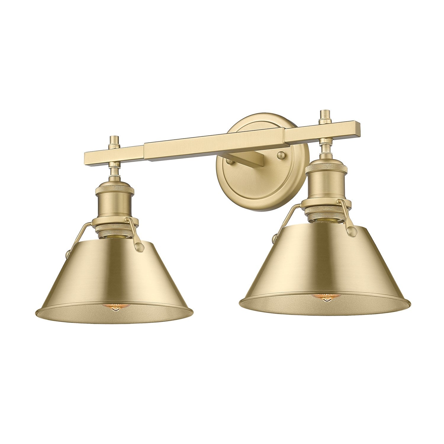 Bcb 2 Light Bath Vanity In Brushed Champagne Bronze