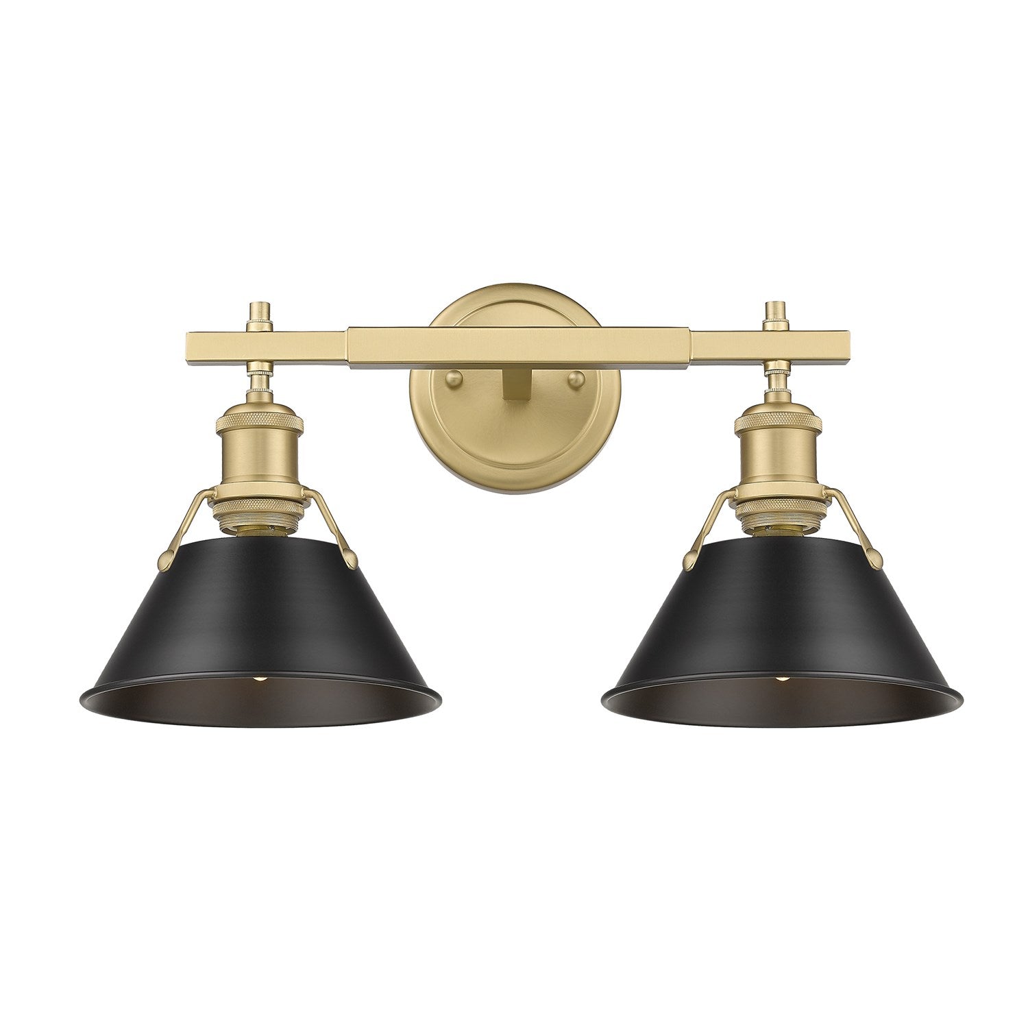 Bcb 2 Light Bath Vanity In Brushed Champagne Bronze by Golden