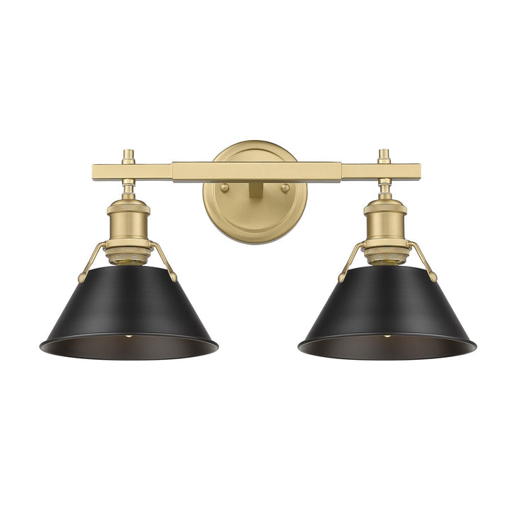 Bcb 2 Light Bath Vanity In Brushed Champagne Bronze by Golden