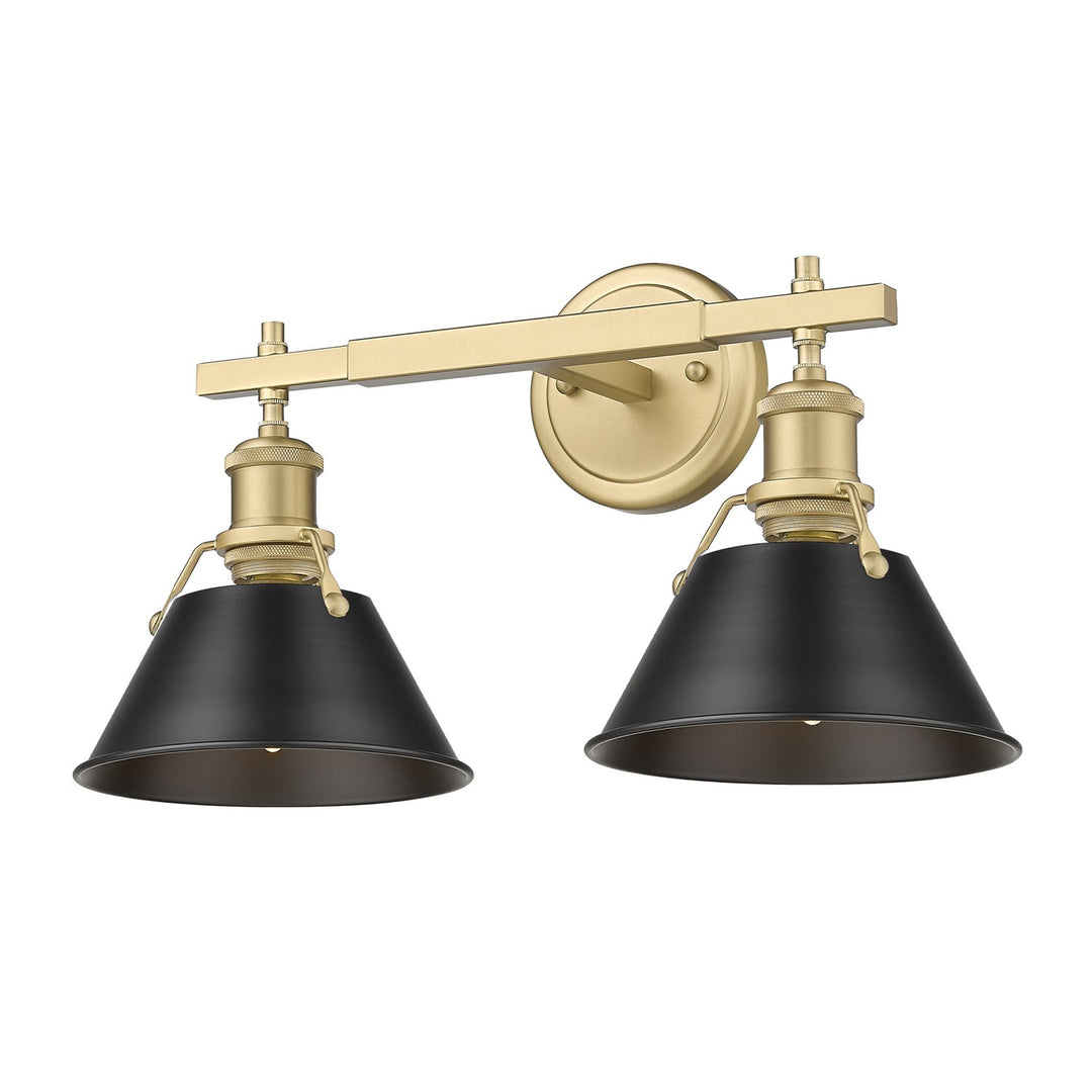 Bcb 2 Light Bath Vanity In Brushed Champagne Bronze