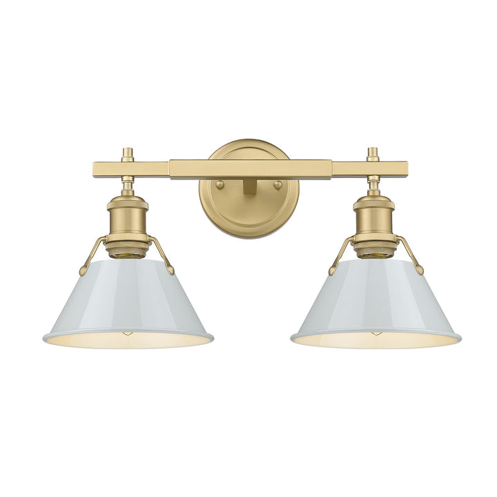 Bcb 2 Light Bath Vanity In Brushed Champagne Bronze by Golden