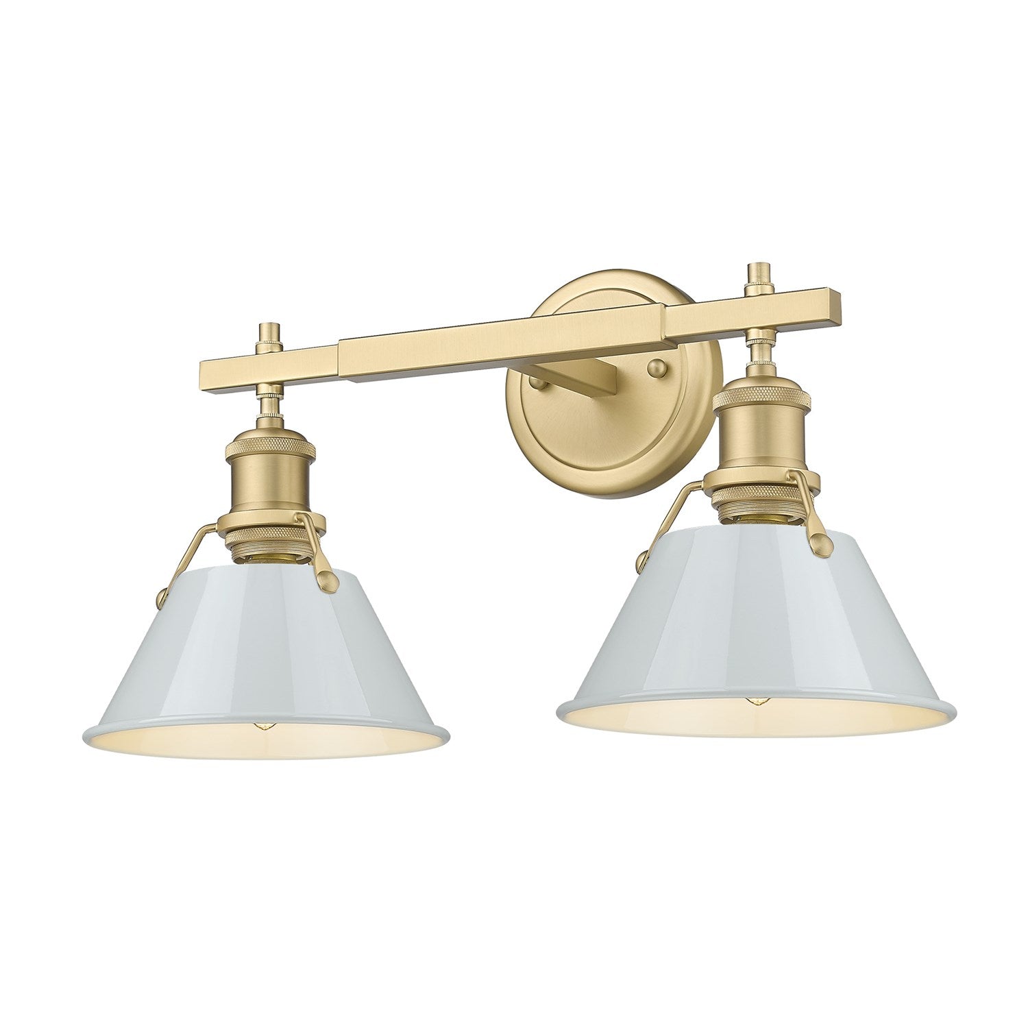 Bcb 2 Light Bath Vanity In Brushed Champagne Bronze