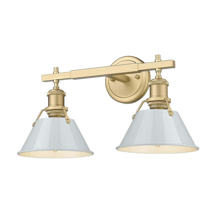 Bcb 2 Light Bath Vanity In Brushed Champagne Bronze
