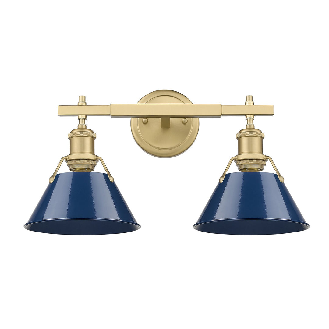 Bcb 2 Light Bath Vanity In Brushed Champagne Bronze by Golden