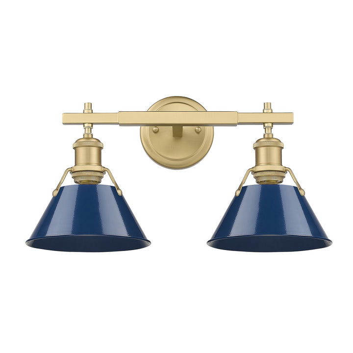 Bcb 2 Light Bath Vanity In Brushed Champagne Bronze by Golden
