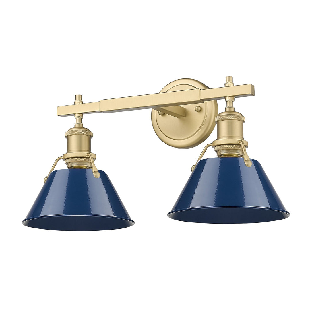 Bcb 2 Light Bath Vanity In Brushed Champagne Bronze