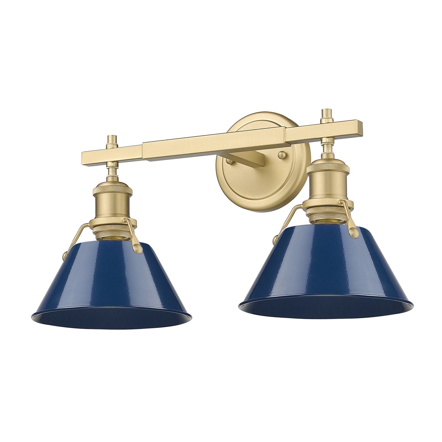 Bcb 2 Light Bath Vanity In Brushed Champagne Bronze