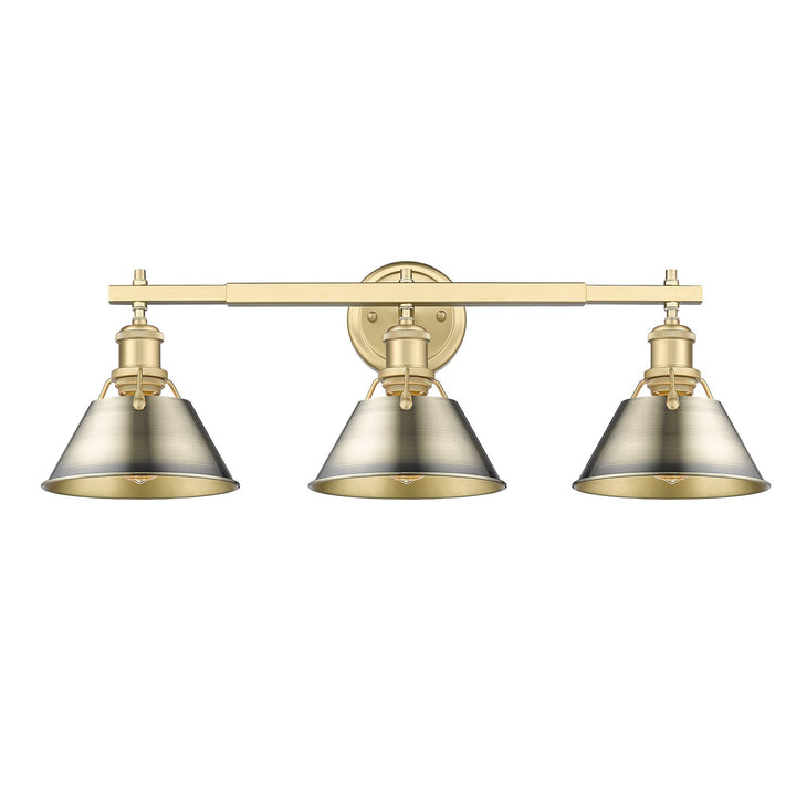Bcb 3 Light Bath Vanity In Brushed Champagne Bronze by Golden