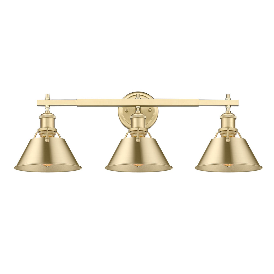 Bcb 3 Light Bath Vanity In Brushed Champagne Bronze by Golden