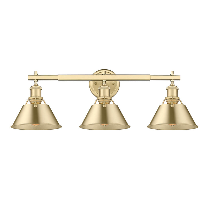 Bcb 3 Light Bath Vanity In Brushed Champagne Bronze by Golden