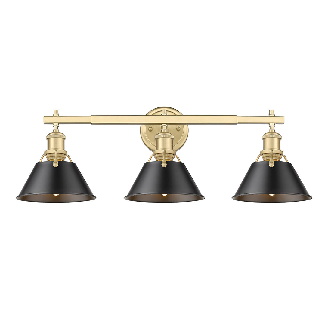 Bcb 3 Light Bath Vanity In Brushed Champagne Bronze by Golden