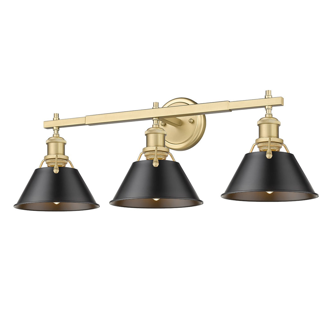Bcb 3 Light Bath Vanity In Brushed Champagne Bronze