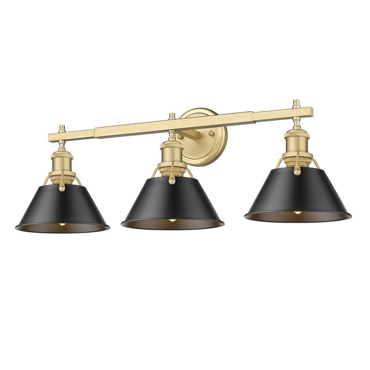 Bcb 3 Light Bath Vanity In Brushed Champagne Bronze