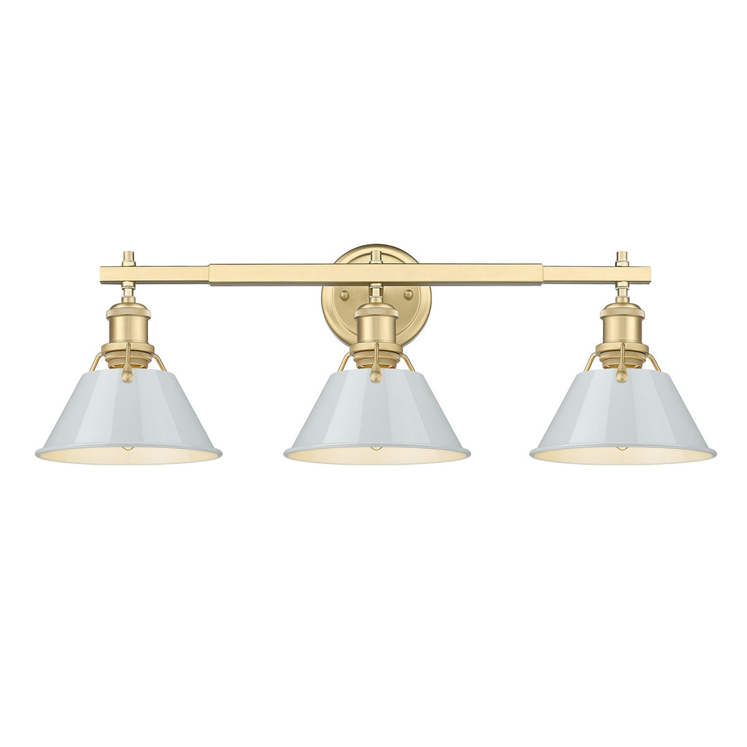 Bcb 3 Light Bath Vanity In Brushed Champagne Bronze by Golden
