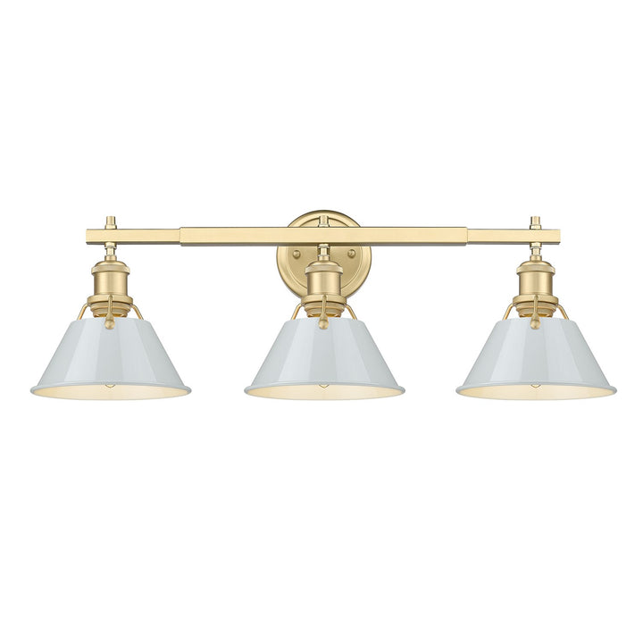Bcb 3 Light Bath Vanity In Brushed Champagne Bronze by Golden