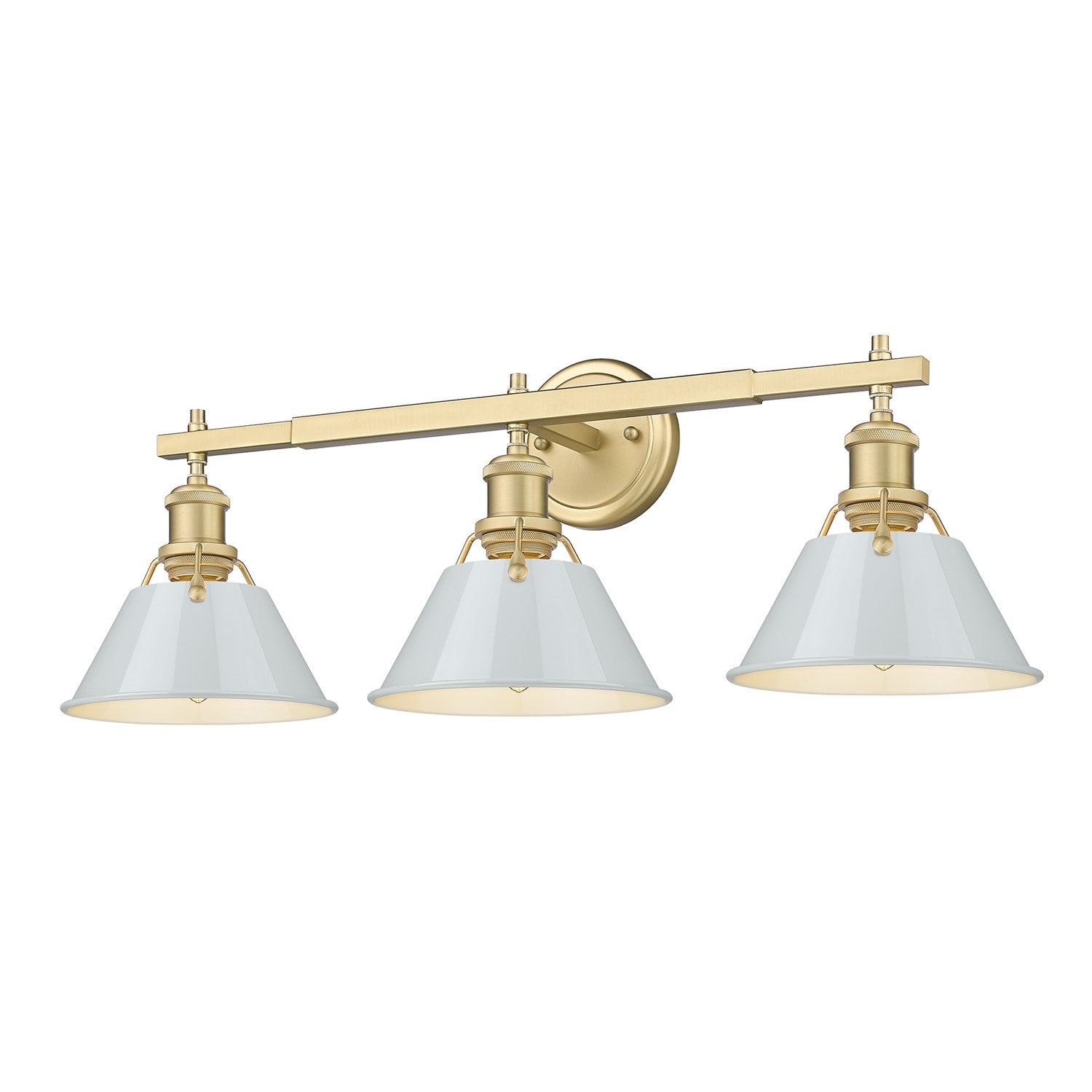 Bcb 3 Light Bath Vanity In Brushed Champagne Bronze