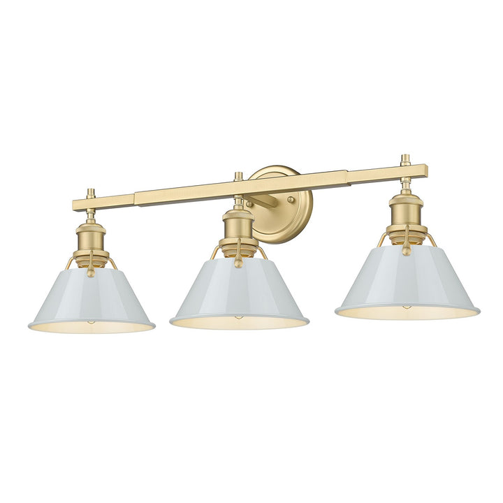 Bcb 3 Light Bath Vanity In Brushed Champagne Bronze