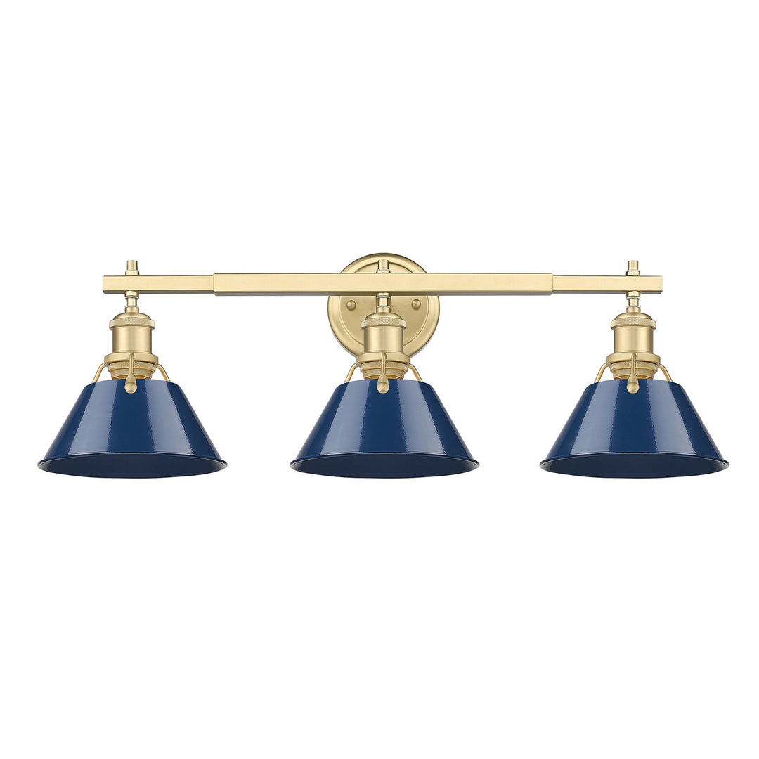 Bcb 3 Light Bath Vanity In Brushed Champagne Bronze by Golden