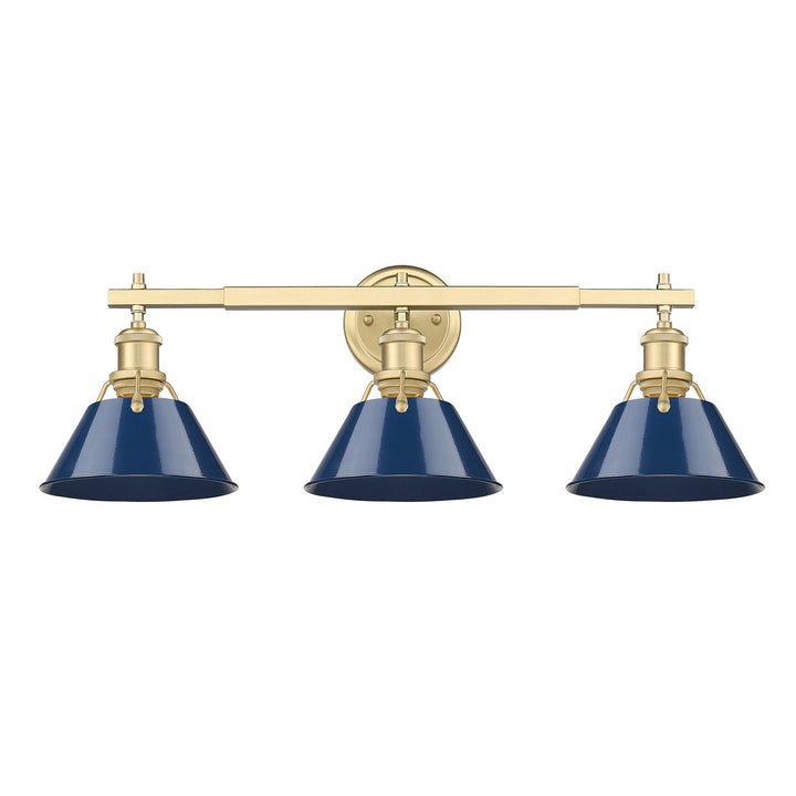 Bcb 3 Light Bath Vanity In Brushed Champagne Bronze by Golden