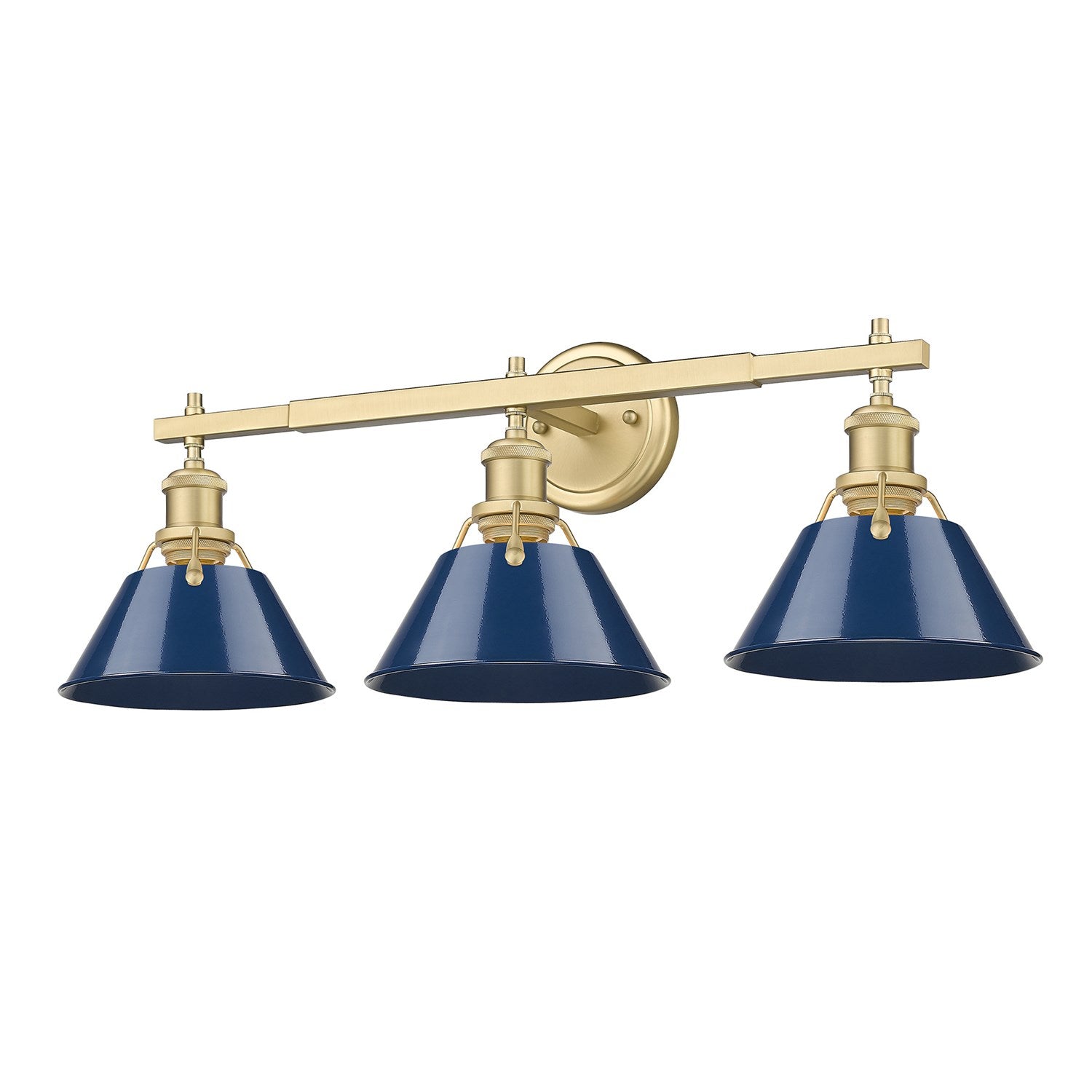 Bcb 3 Light Bath Vanity In Brushed Champagne Bronze