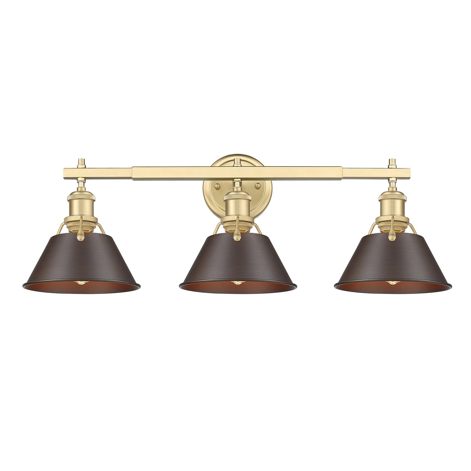 Bcb 3 Light Bath Vanity In Brushed Champagne Bronze by Golden