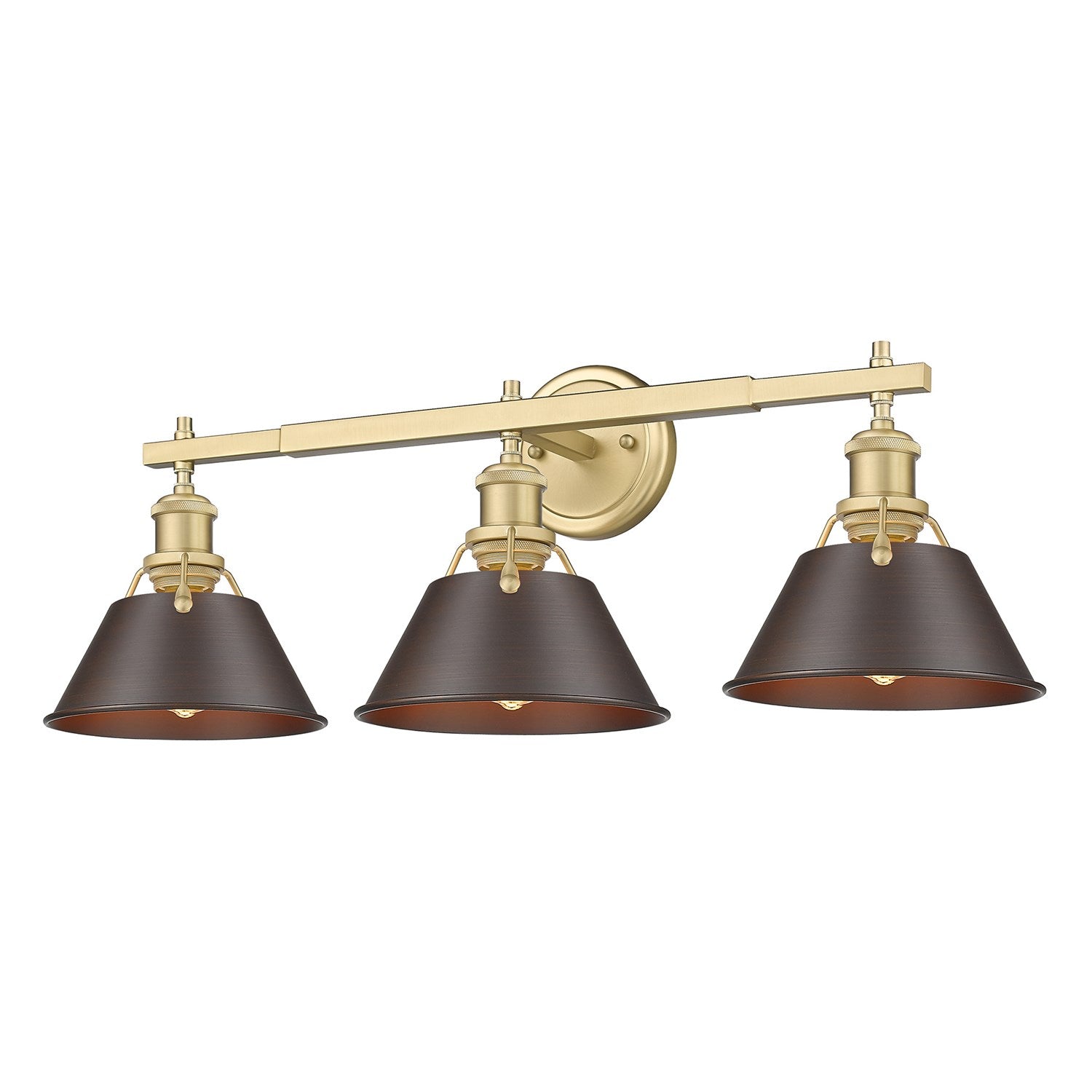Bcb 3 Light Bath Vanity In Brushed Champagne Bronze