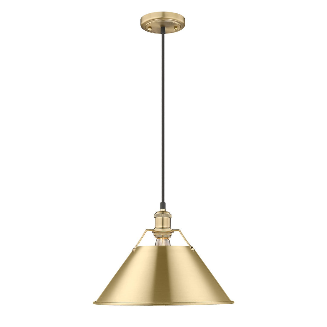 Bcb Large Pendant - 14" In Brushed Champagne Bronze by Golden