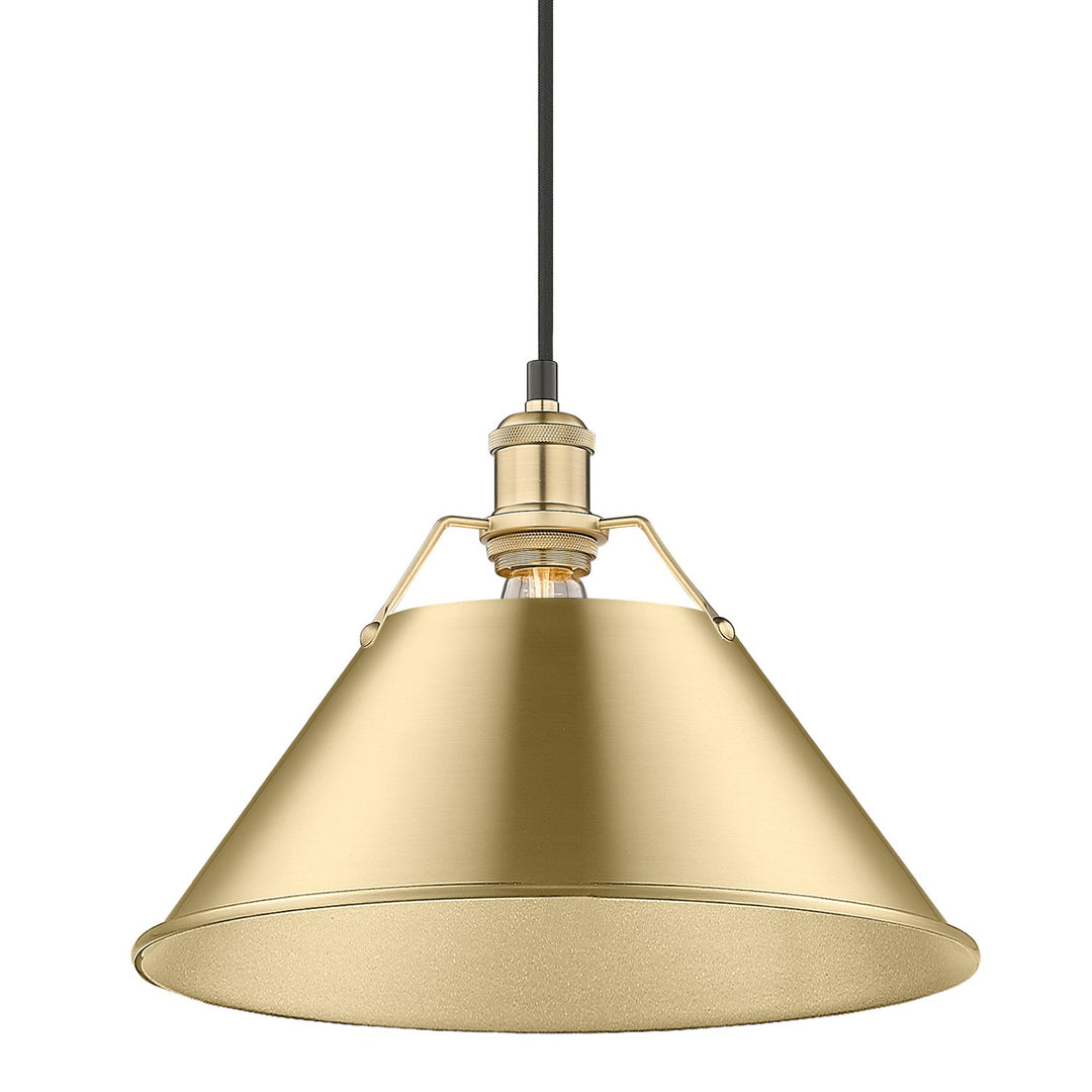 Bcb Large Pendant - 14" In Brushed Champagne Bronze
