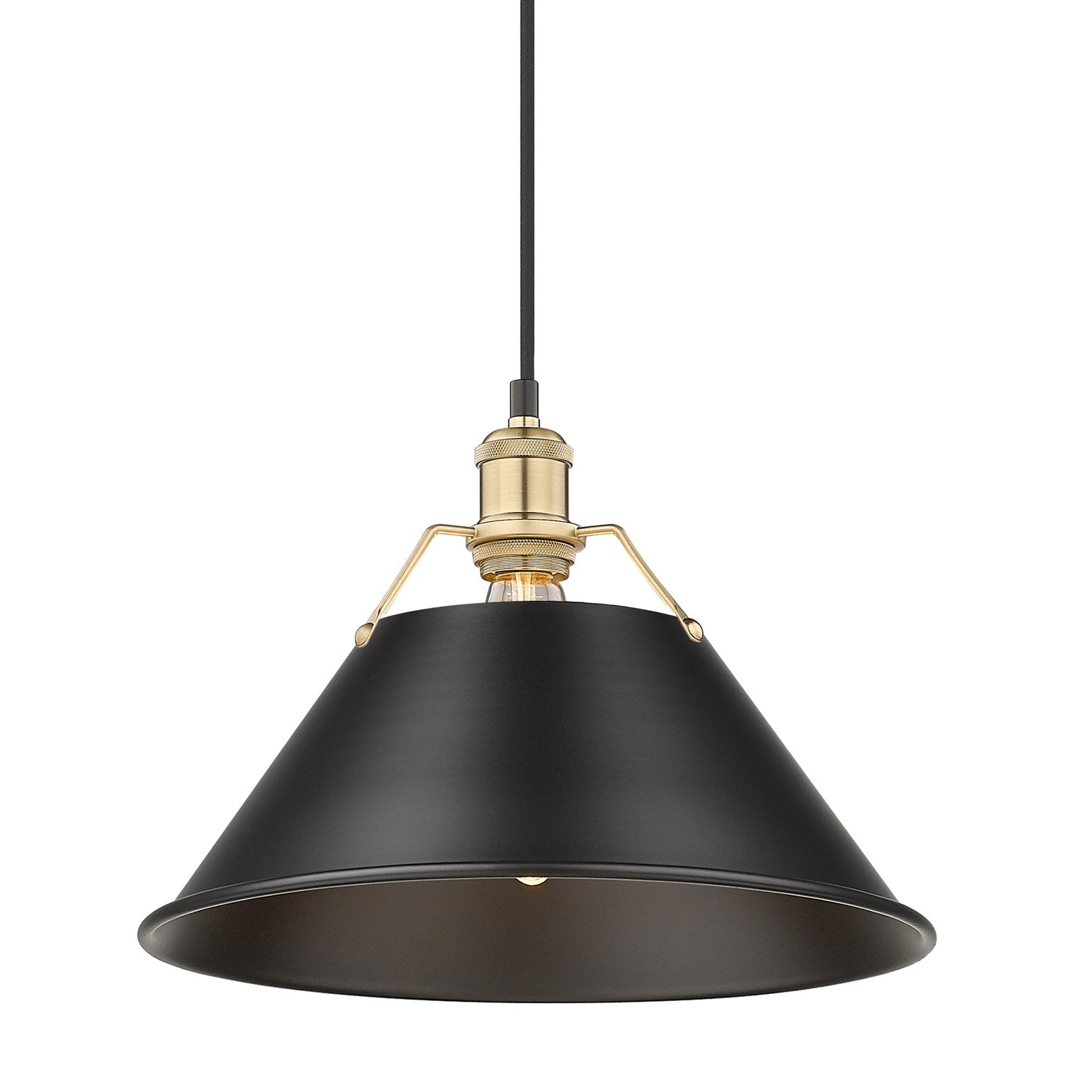Bcb Large Pendant - 14" In Brushed Champagne Bronze