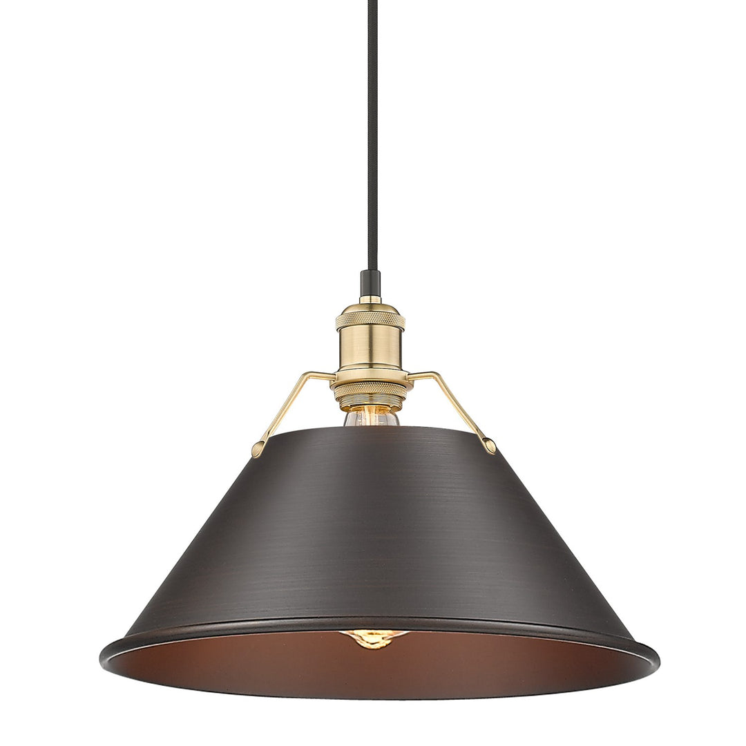 Bcb Large Pendant - 14" In Brushed Champagne Bronze
