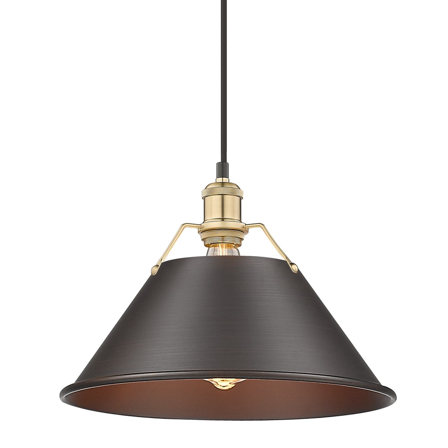 Bcb Large Pendant - 14" In Brushed Champagne Bronze
