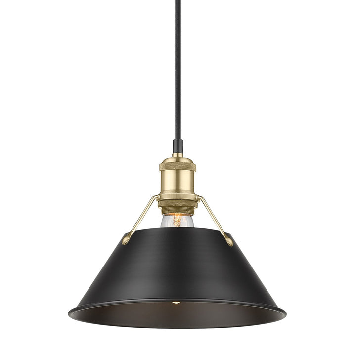 Bcb Medium Pendant - 10" In Brushed Champagne Bronze