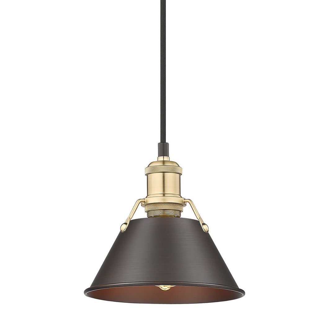 Bcb Small Pendant - 7" In Brushed Champagne Bronze