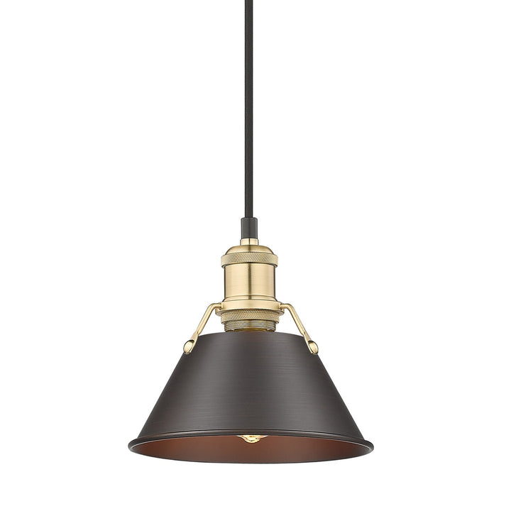 Bcb Small Pendant - 7" In Brushed Champagne Bronze