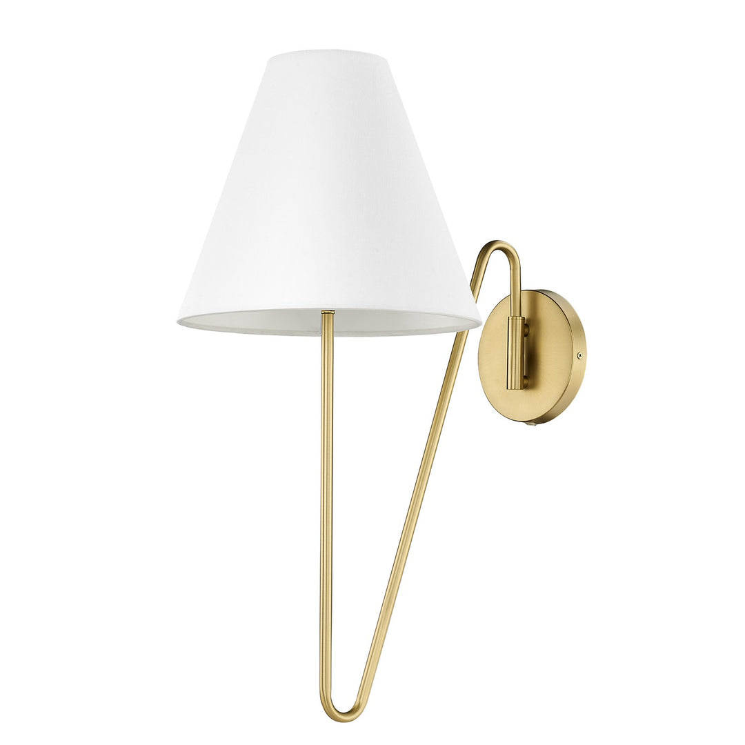 Bcb 1 Light Articulating Wall Sconce In Brushed Champagne Bronze by Golden